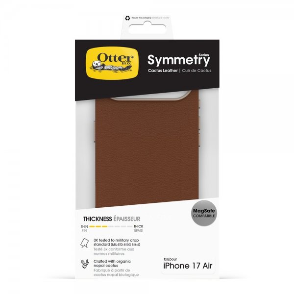 Otterbox iPhone Air -kuori Symmetry Cactus Leather MagSafe Desert Saddle