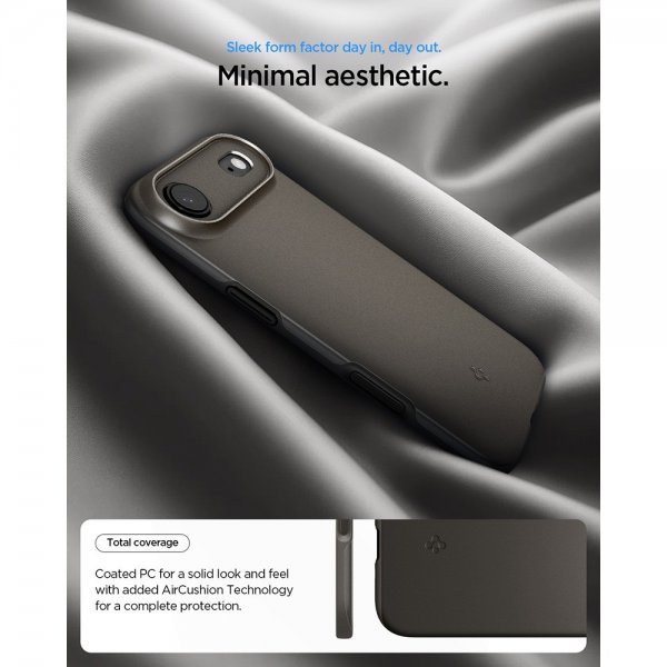 Spigen iPhone Air -kuori Thin Fit MagFit Gunmetal