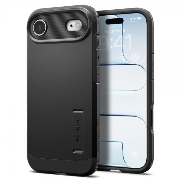 Spigen iPhone Air -kuori, Tough Armor, T MagFit, musta