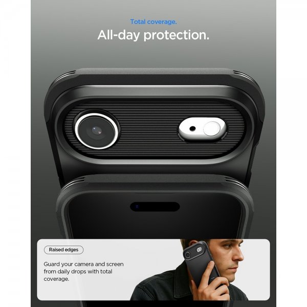 Spigen iPhone Air -kuori, Tough Armor, T MagFit, musta