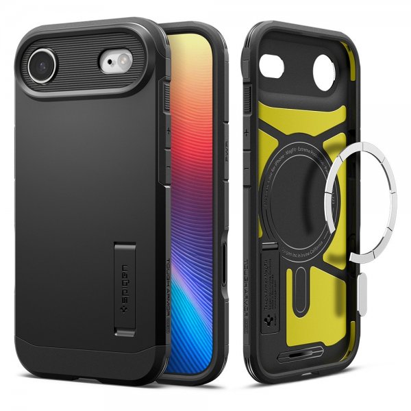 Spigen iPhone Air -kuori, Tough Armor, T MagFit, musta