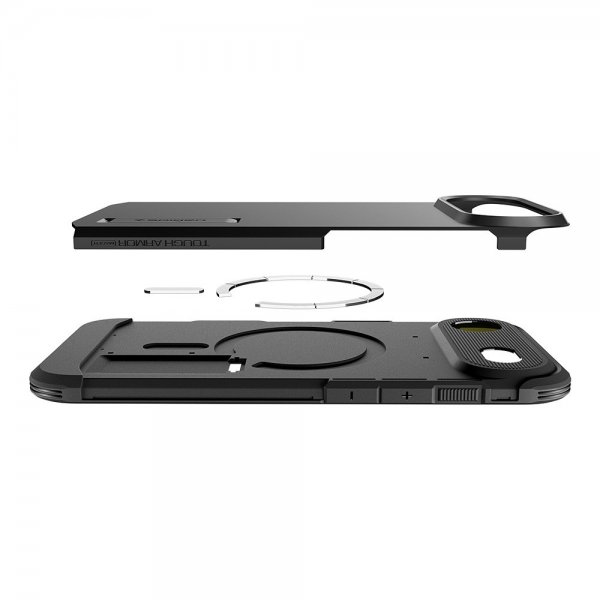 Spigen iPhone Air -kuori, Tough Armor, T MagFit, musta