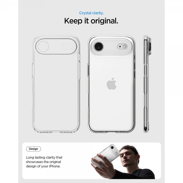 Spigen iPhone Air -suojakuori Ultra Hybrid Crystal Clear