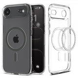 Spigen iPhone Air -kuori Ultra Hybrid MagFit Clear Graphite