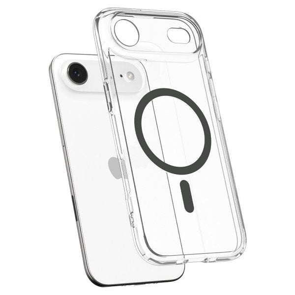 Spigen iPhone Air -kuori Ultra Hybrid MagFit Clear Graphite