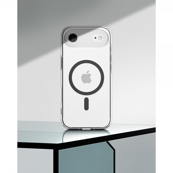 Spigen iPhone Air -kuori Ultra Hybrid MagFit Clear Graphite