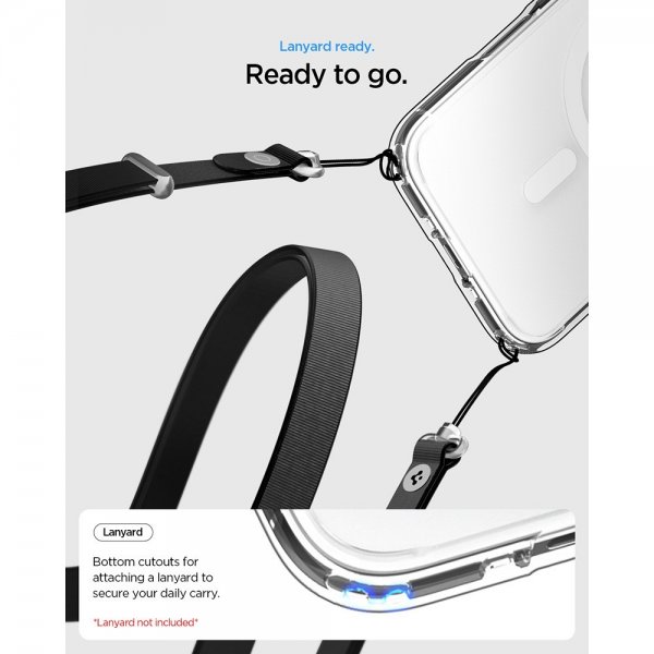 Spigen iPhone Air -kuori Ultra Hybrid MagFit Clear White