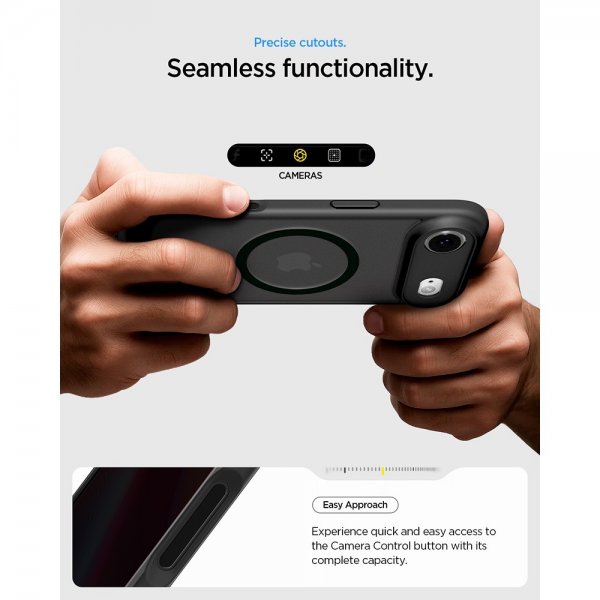 Spigen iPhone Air -kuori Ultra Hybrid MagFit Frost Black