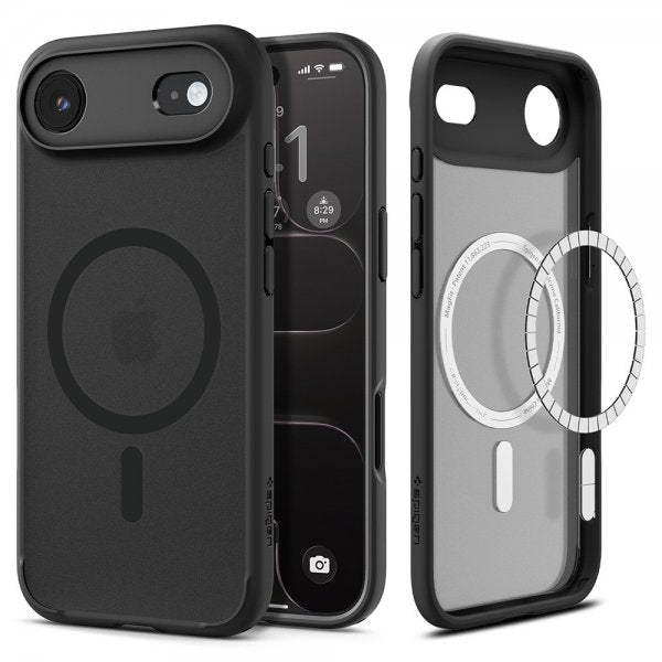 Spigen iPhone Air -kuori Ultra Hybrid MagFit Frost Black