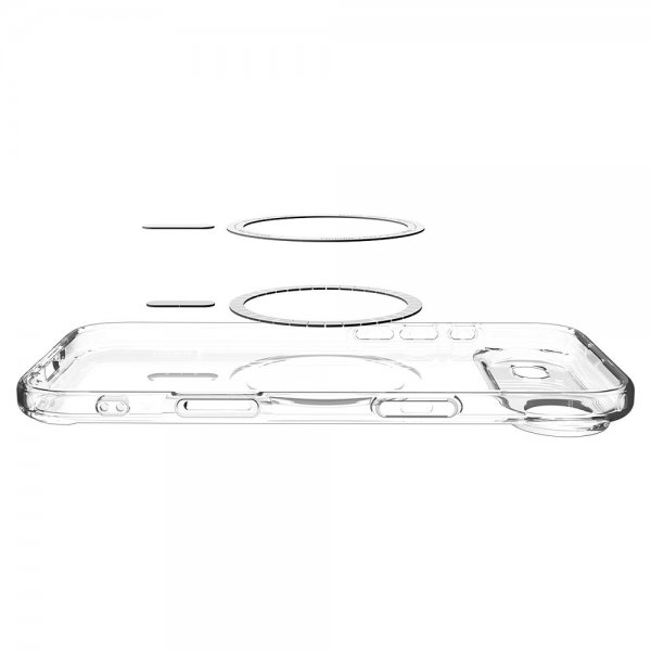 Spigen iPhone Air -kuori Ultra Hybrid MagFit Frost White