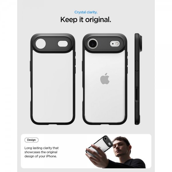 Spigen iPhone Air -kuori Ultra Hybrid Matte Black
