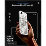 Spigen iPhone Air -kuori Ultra Hybrid Zero One MagFit Natural Titanium