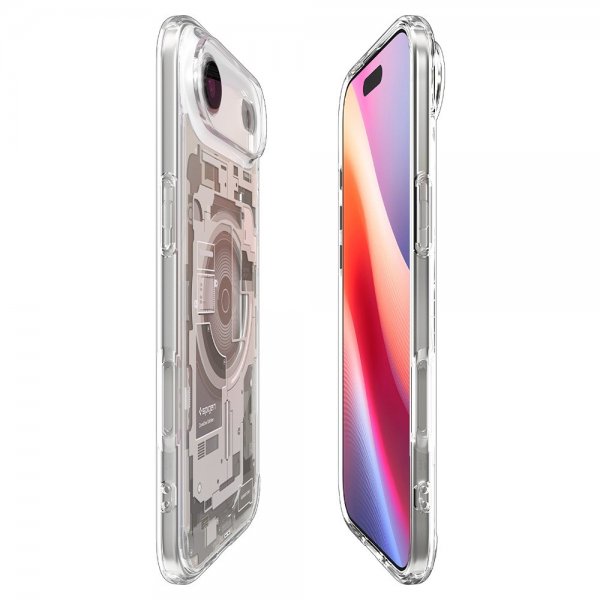 Spigen iPhone Air -kuori Ultra Hybrid Zero One MagFit Natural Titanium