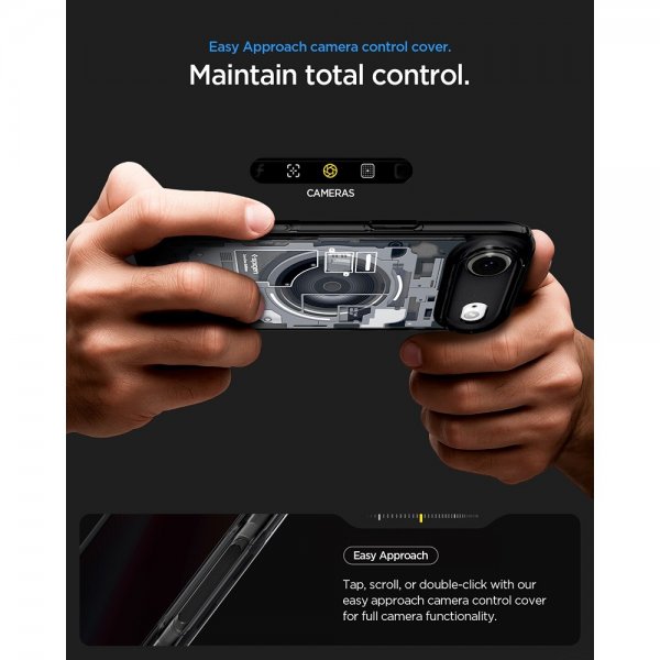 Spigen iPhone Air -kuori Ultra Hybrid Zero One MagFit musta