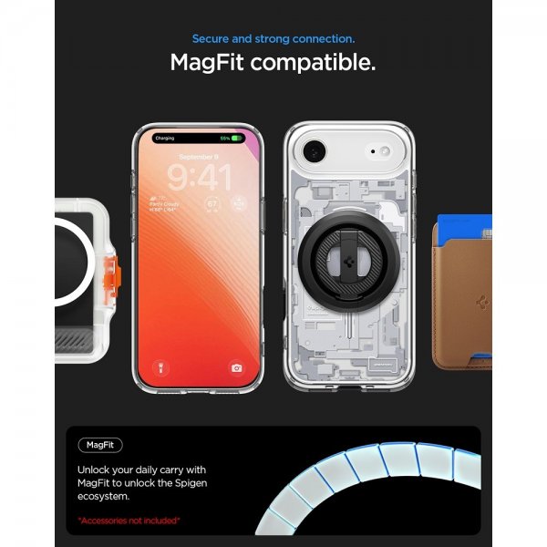Spigen iPhone Air -kuori Ultra Hybrid Zero One MagFit Valkoinen