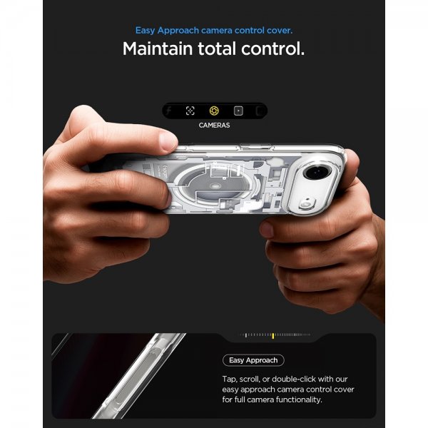 Spigen iPhone Air -kuori Ultra Hybrid Zero One MagFit Valkoinen