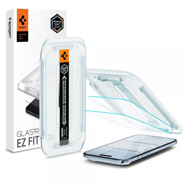 Spigen iPhone Air -näytönsuoja GLAS.tR EZ Fit 2-pakkaus