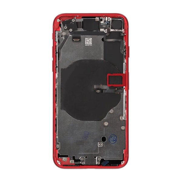 iPhone SE 2020 Takaosa ja Täydellinen Kehys OEM - Punainen