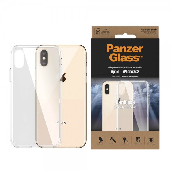 PanzerGlass iPhone X/Xs -suojakuori, HardCase, läpinäkyvä