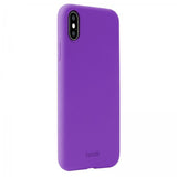 holdit iPhone X/Xs -silikonikuori, kirkkaanlila