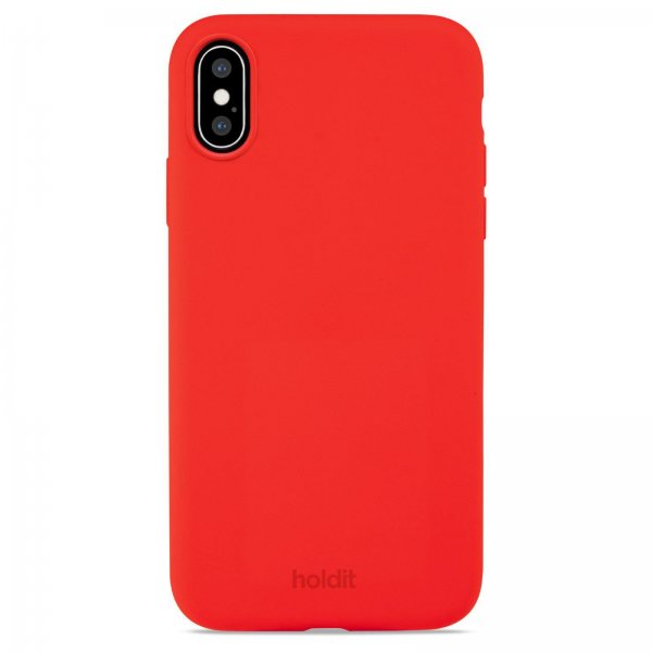 holdit iPhone X/Xs Silikonikuori Chili Red