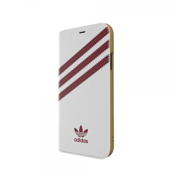 Adidas iPhone X/Xs -kotelo TAI kirjakotelo SS19 Burgundy White