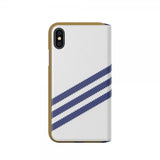 Adidas iPhone X/Xs Kotelo TAI Booklet Case SS19 Valkoinen Sininen