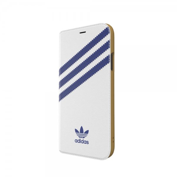 Adidas iPhone X/Xs Kotelo TAI Booklet Case SS19 Valkoinen Sininen