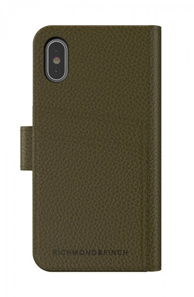 Richmond & Finch iPhone X/Xs Kotelo Lompakko Irrotettava kuori Emerald Green
