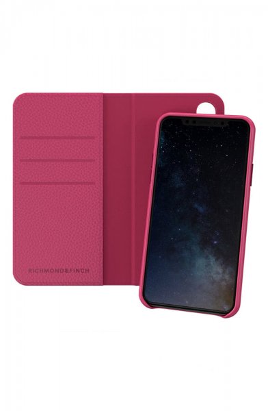 Richmond & Finch iPhone X/Xs Lompakkokotelo Irrotettava kuori Pinkki