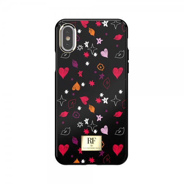 Richmond & Finch iPhone X/Xs -suojakuori Heart And Kisses