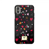 Richmond & Finch iPhone X/Xs -suojakuori Heart And Kisses