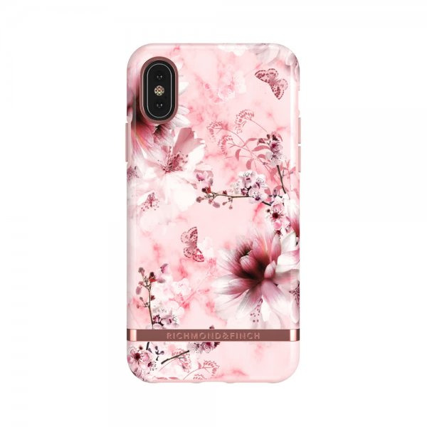 Richmond & Finch iPhone X/Xs Kuori Pink Marble Floral