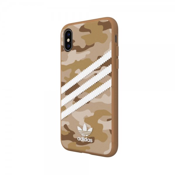 Adidas iPhone X/Xs -kuori TAI 3-Stripes Snap Case Camo FW19 Raw Gold
