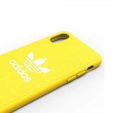 Adidas iPhone X/Xs -kuori TAI muotoonvalettu kangaskotelo FW19 keltainen