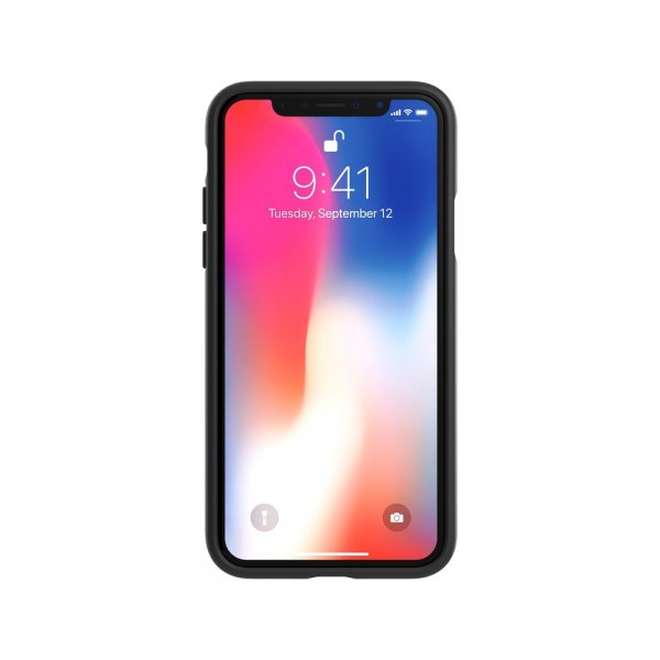 Adidas iPhone X/Xs kuori OR Moulded Case FW18 musta valkoinen