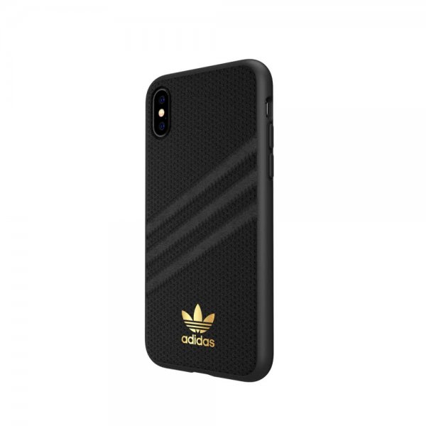 Adidas iPhone X/Xs -kuori OR 3 Stripes Snap Case PU SS19, musta