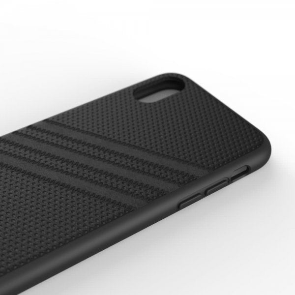 Adidas iPhone X/Xs -kuori OR 3 Stripes Snap Case PU SS19, musta