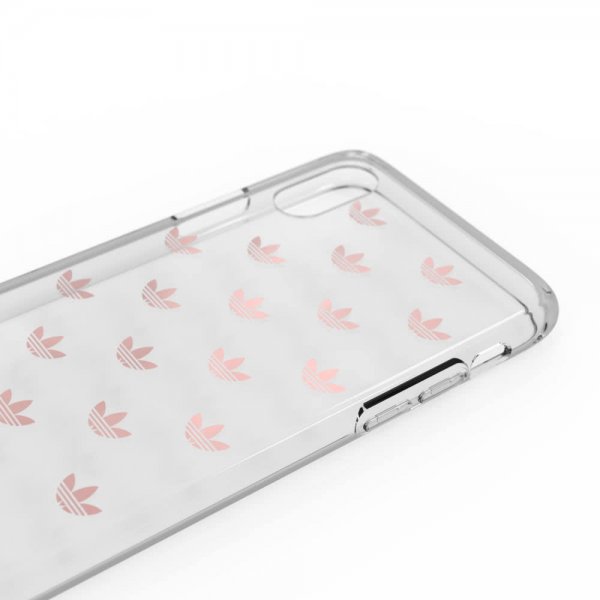 Adidas iPhone X/Xs -kuori OR Snap Case Entry SS19 läpinäkyvä ruusukulta