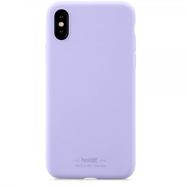 holdit iPhone X/Xs Silikonikuori Laventeli