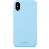holdit iPhone X/Xs Silikonikuori Vaaleansininen