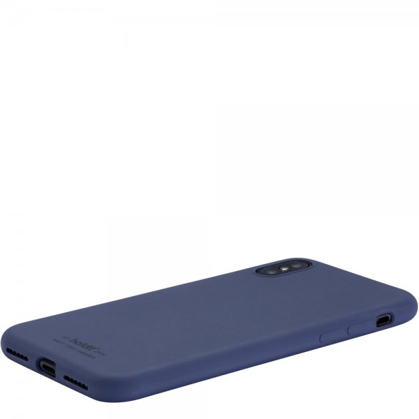 holdit iPhone X/Xs Silikonikuori Navy Blue