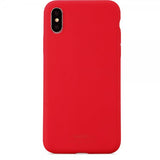 holdit iPhone X/Xs -silikonikuori, Ruby Red