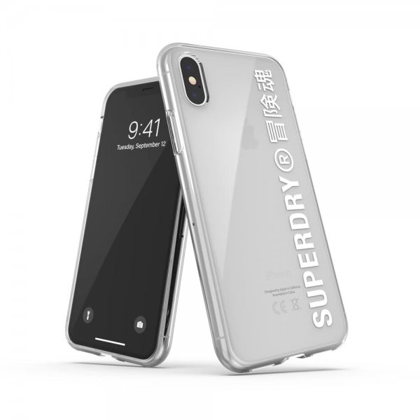 Superdry iPhone X/Xs Snap Case -suojakuori, kirkas