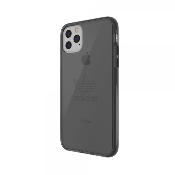 Adidas iPhone 11 Pro Max -suojakuori tai suojallinen läpinäkyvä kuori FW19 Smokey Black