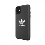 Adidas iPhone 11 -suojakuori tai Trefoil Snap Case FW19, musta-valkoinen