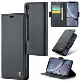 CaseMe iPhone Xr Kotelo 023 Series Musta