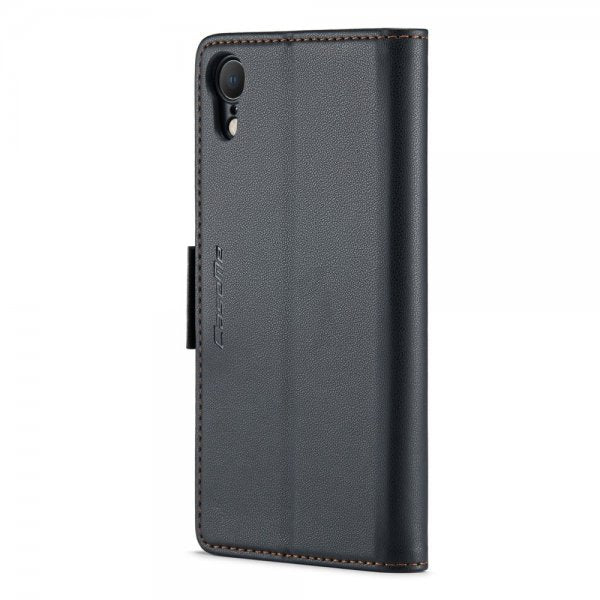 CaseMe iPhone Xr Kotelo 023 Series Musta