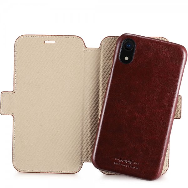 holdit iPhone Xr Fodral Berlin Irrotettava Kuori Tummanruskea