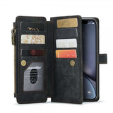 CaseMe iPhone Xr Kotelo C30 Series Musta
